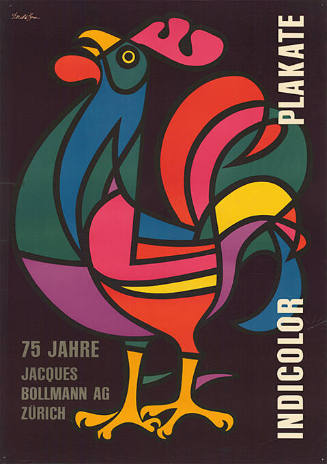 Indicolor Plakate, 75 Jahre Jacques Bollmann AG Zürich