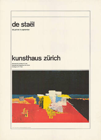 De Staël, Kunsthaus Zürich