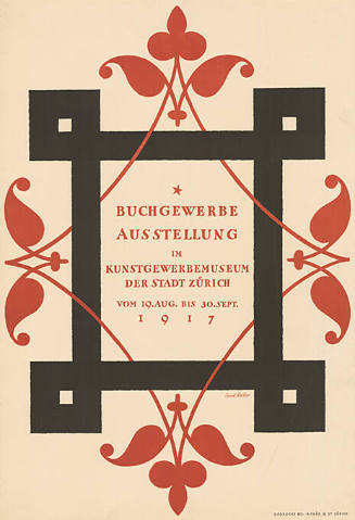 Buchgewerbe-Ausstellung, Kunstgewerbemuseum der Stadt Zürich