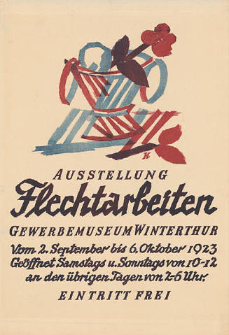 Ausstellung Flechtarbeiten, Gewerbemuseum Winterthur