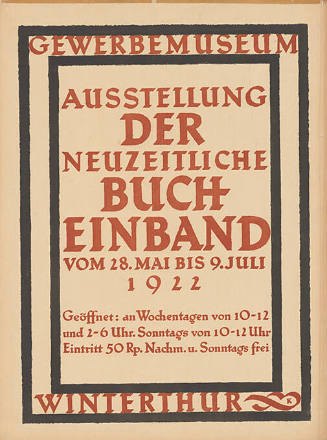 Der neuzeitliche Bucheinband, Gewerbemuseum Winterthur
