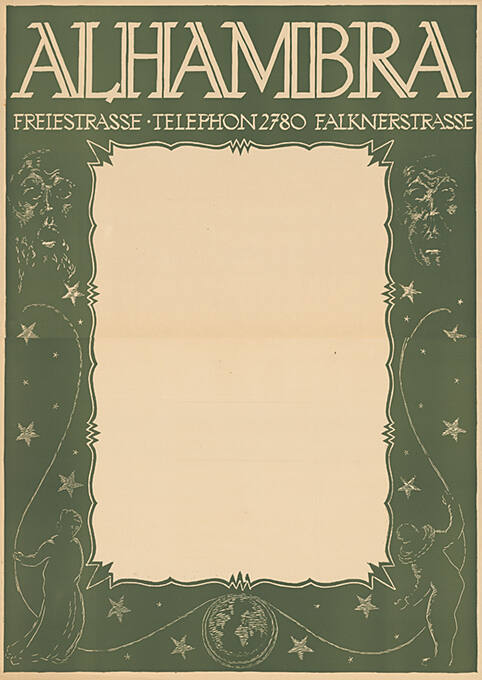 Alhambra, Freiestrasse, Telephon 2780, Falknerstrasse