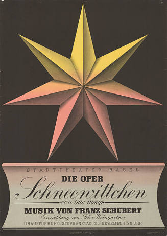 Die Oper, Schneewittchen von Otto Maag, Stadttheater Basel
