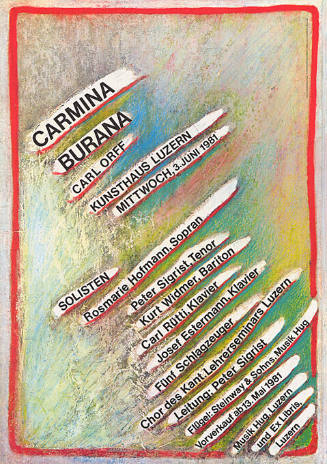 Carmina Burana, Carl Orff, Kunsthaus Luzern