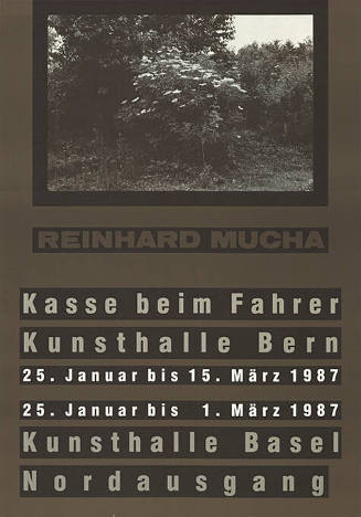 Rheinhard Mucha, Kasse beim Fahrer, Kunsthalle Bern, Kunsthalle Basel, Nordausgang