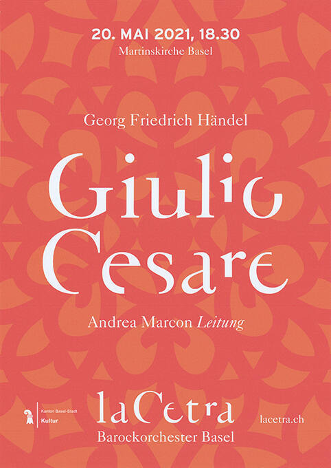 Giulio Cesare, Georg Friedrich Händel, La Cetra, Martinskirche Basel