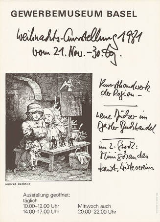 Weihnachtsausstellung 1981, Gewerbemuseum Basel