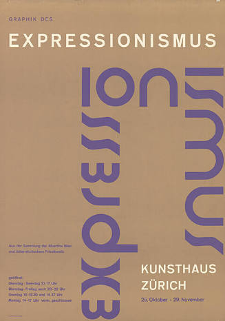 Expressionismus, Kunsthaus Zürich