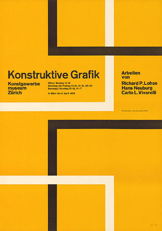 Konstruktive Grafik, Kunstgewerbemuseum Zürich