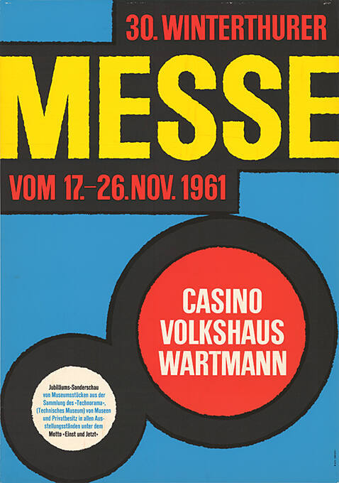 30. Winterthurer Messe, Casino Volkshaus Wartmann