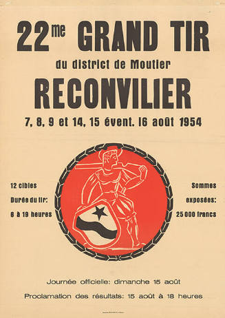 22me Grand Tir du district de Moutier, Reconvilier