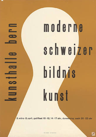 Moderne Schweizer Bildniskunst, Kunsthalle Bern