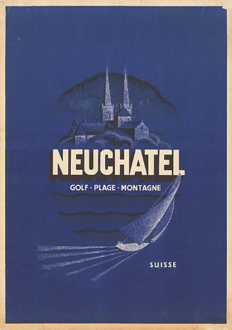 Neuchâtel, Golf, Plage, Montagne, Suisse