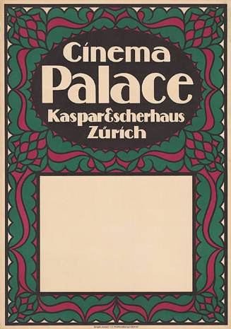 Cinema Palace, Kaspar Escherhaus, Zürich