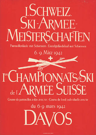 1. Schweiz. Ski-Armee-Meisterschaften, Davos