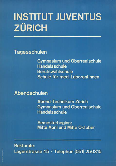 Stiftung Juventus Schulen, Zürich