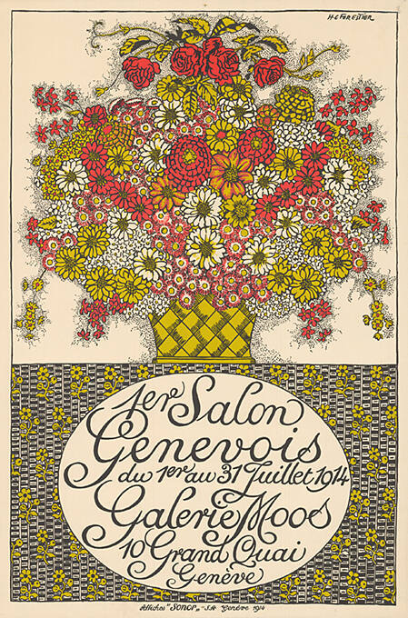 1er Salon Genevois, 1914, Galerie Moos, Genève