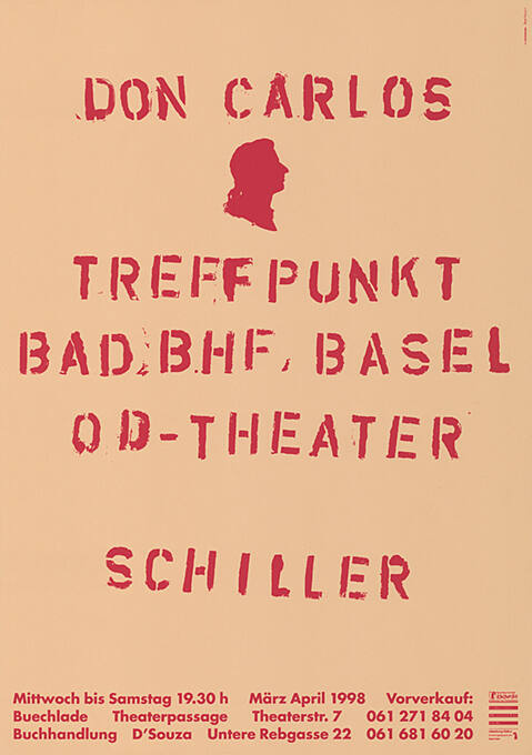 Don Carlos, Schiller, Od-Theater, Bad. Bhf. Basel