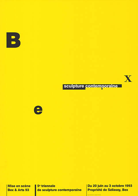 Sculpture contemporaine, Bex