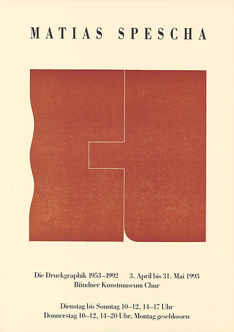 Matias Spescha, Bündner Kunstmuseum Chur