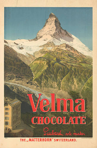 Velma Chocolate Suchard, sole maker, The „Matterhorn“ Switzerland