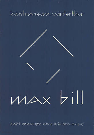 Max Bill, Kunstmuseum Winterthur