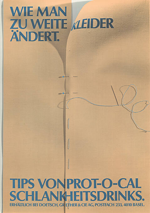 Wie man zu weite Kleider ändert. Tips von Prot-O-Cal Schlankheitsdrinks.

