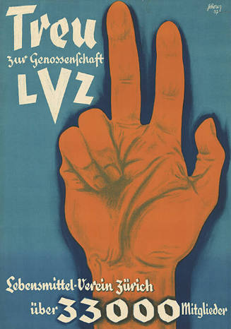 Treu zur Genossenschaft LVZ, Lebensmittel-Verein Zürich, über 33000 Mitglieder

