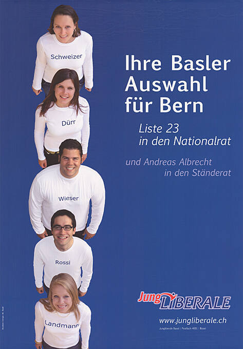 Ihre Basler Auswahl für Bern, Jungliberale