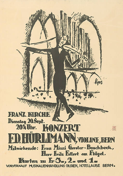 Konzert Ed. Hürlimann, Franz Kirche