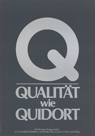 Q, Qualität wie Quidort