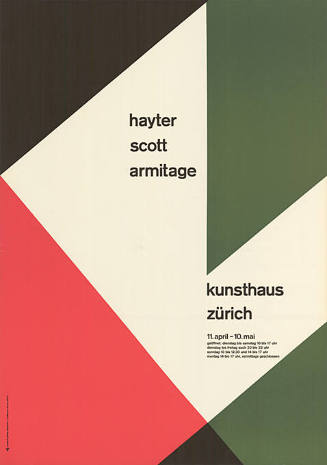Hayter, Scott, Armitage, Kunsthaus Zürich