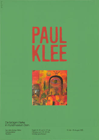 Paul Klee, Die farbigen Werke, Kunstmuseum Bern
