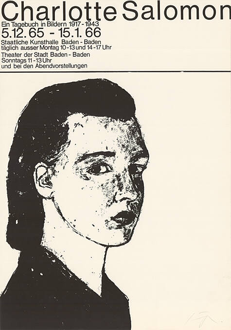 Charlotte Salomon, Staatliche Kunsthalle Baden-Baden, Theater der Stadt Baden-Baden