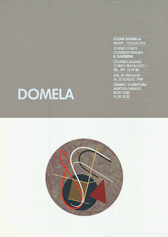 Cesar Domela, Rilievi – Gouaches, Studio d’Arte Contemporanea Dabbeni Lugano