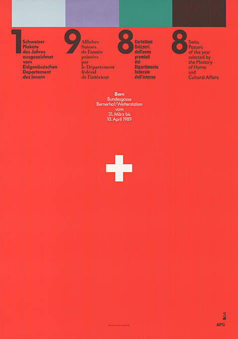 Schweizer Plakate des Jahres 1988, Bern