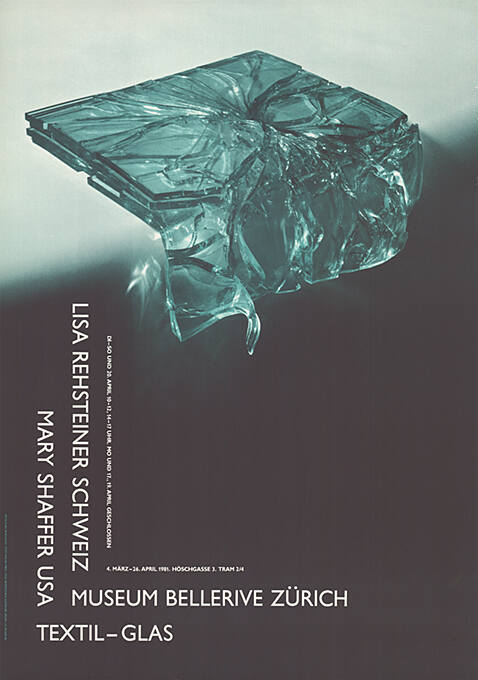 Lisa Rehsteiner, Mary Shaffer, Textil – Glas, Museum Bellerive Zürich