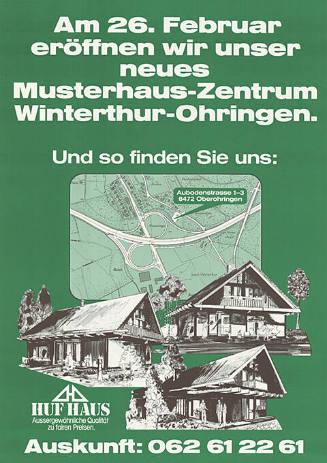 Am 26. Februar eröffnen wir unser neues Musterhaus-Zentrum Winterthur-Ohringen.