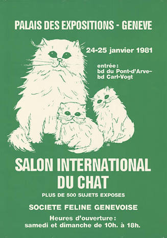Salon international du chat, Palais des Expositions, Genève