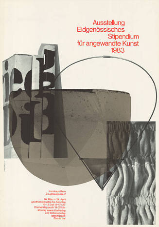 Ausstellung Eidgenössisches Stipendium für angewandte Kunst 1983, Kornhaus Bern