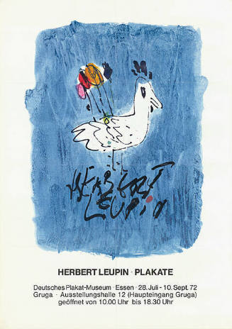 Herbert Leupin, Plakate, Deutsches Plakat-Museum, Essen