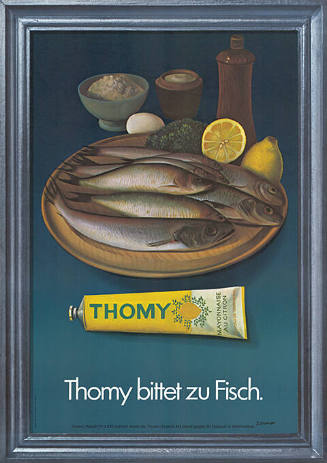 Thomy bittet zu Fisch.