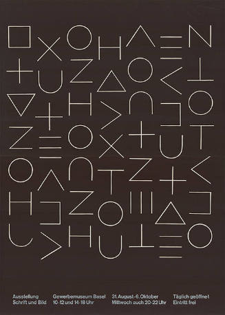 Schrift und Bild, Gewerbemuseum Basel