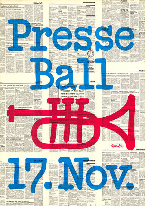Presse Ball, 17. Nov.