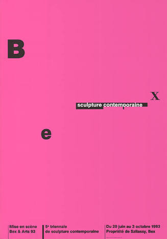 Sculpture contemporaine, Bex