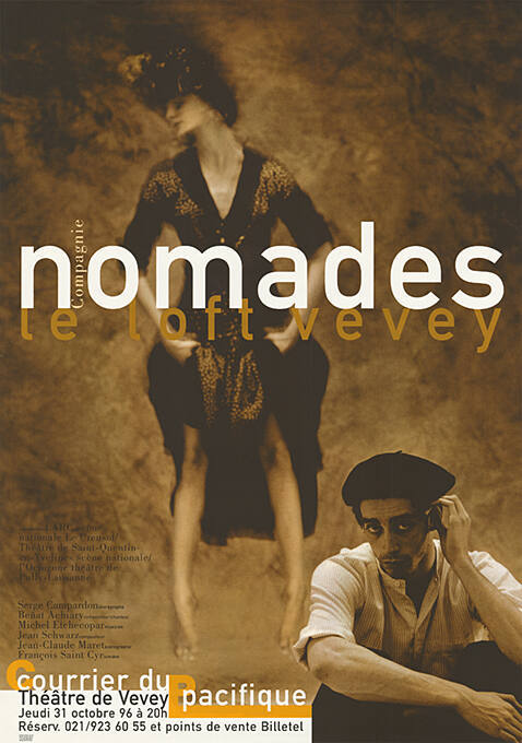 Compagnie nomades, Le Loft, Vevey, Courrier du pacifique, Théâtre de Vevey