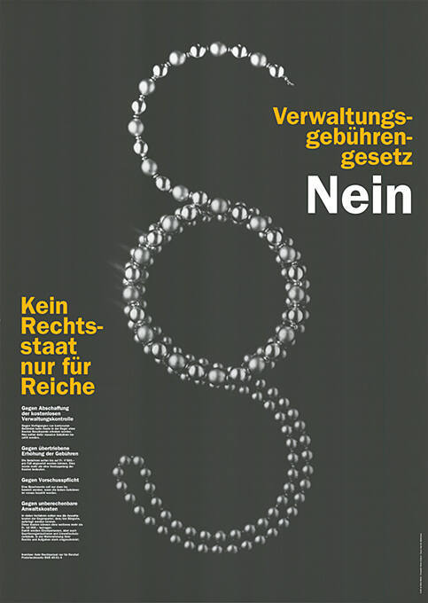 Verwaltungsgebührengesetz Nein