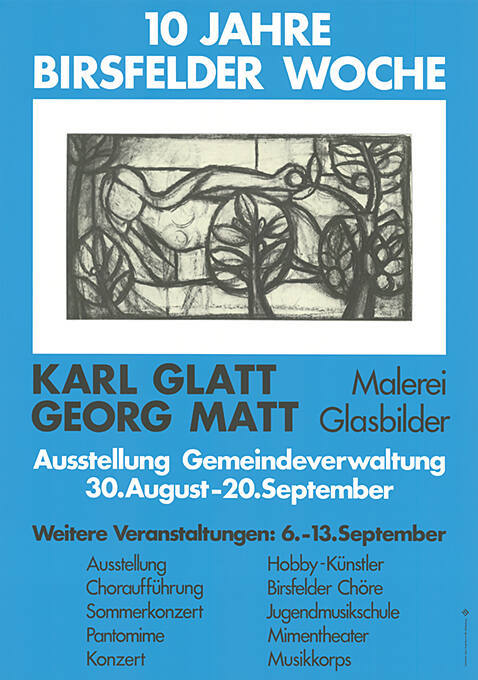 10 Jahre Birsfelder Woche, Karl Glatt, Georg Matt, Gemeindeverwaltung
