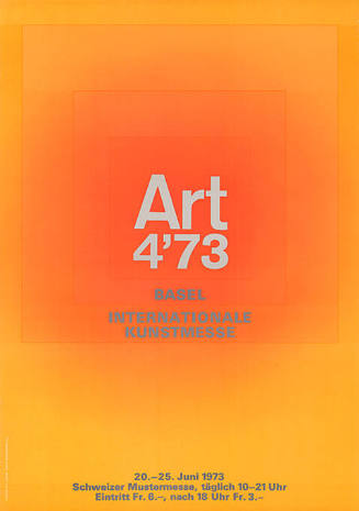 Art 4’73, Basel, Internationale Kunstmesse