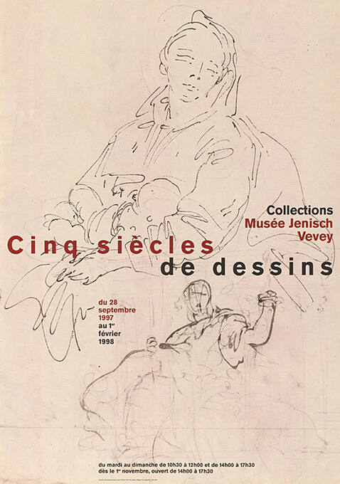 Cinq siècles de dessins, Collections, Musée Jenisch, Vevey